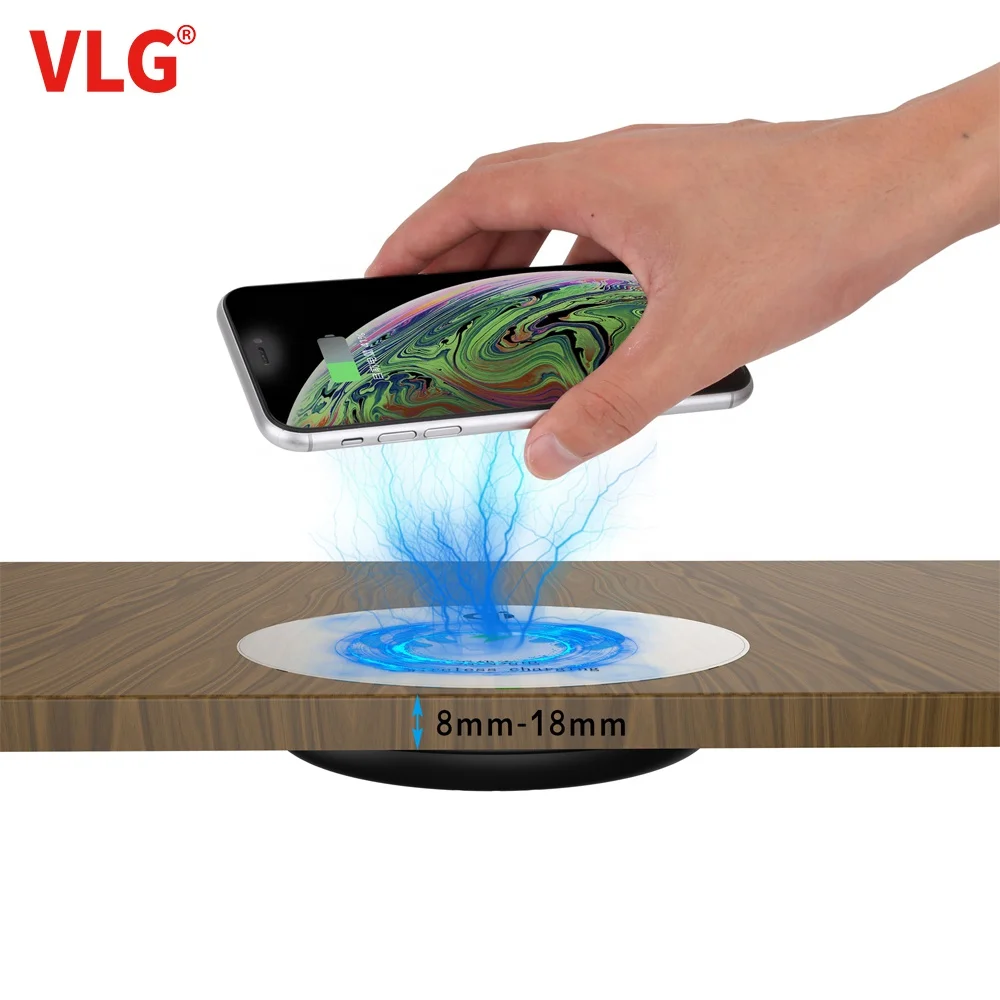 Long distance 8mm-18mm wireless charger desk/table qi phone wireless charger for furniture