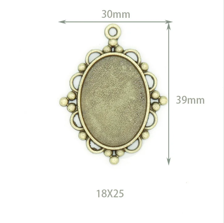 

Hot Sale Customizable Carved Antique Silver Tone/Antique Bronze/Antique Golden Charms Photo Blank Metal Pendant Trays