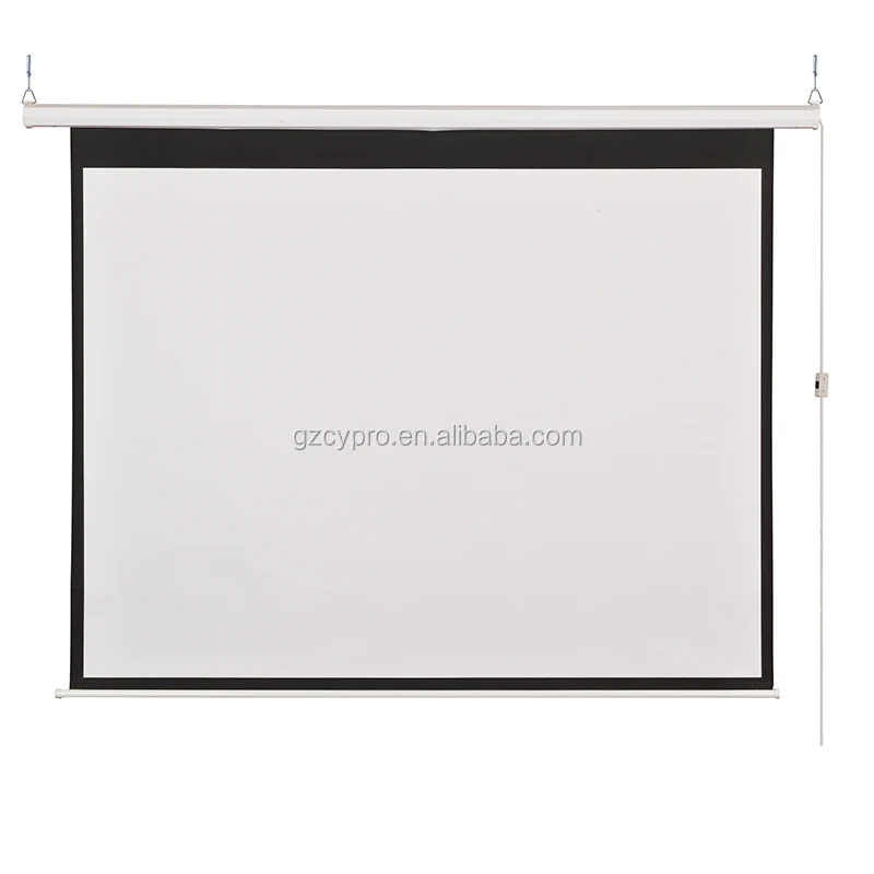 

Factory Price Matte White Fabric  Outdoor Electrical Motorized Projector Screen