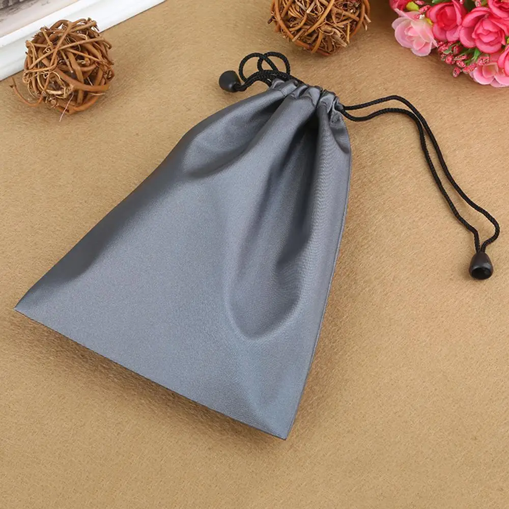 

Smooth Waterproof Flannel Pouch Bag Jewelry Storage Holder Drawstring Closure Bags Gift Organza Pouch Jewelry Gift Bag, As the picture