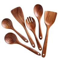 

Kitchen Utensils Set Wooden Cooking Utensil Set Non-stick Pan Kitchen Tool Wooden Cooking Spoons and Spatulas Wooden Spoons for