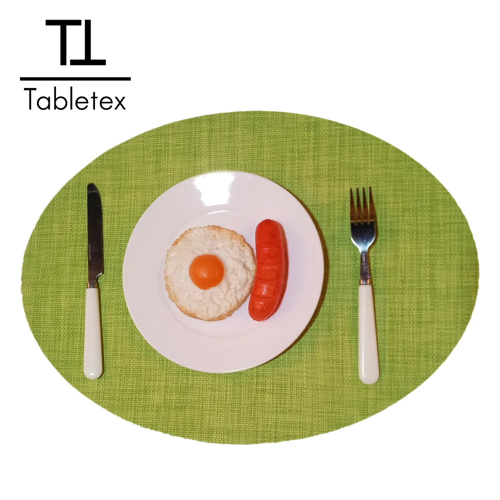 

2021 Tabletex Table placemat bright colorful green eco friendly food serving placemat