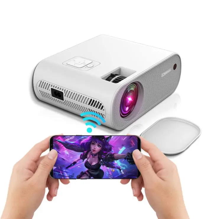 

Free Shipping 2200 Lumens Short Throw Smart Home WIFI Portable 4K Pocket Beam MINI Projector