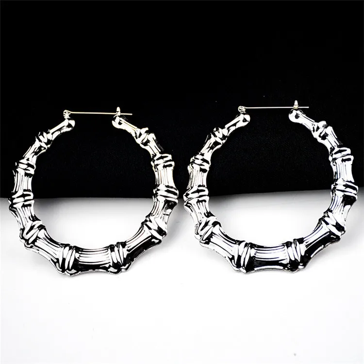 

Gold Plated Personalized Gold Plated Love Big Custom Stainless Steel Hoop Earrings, Gold silver