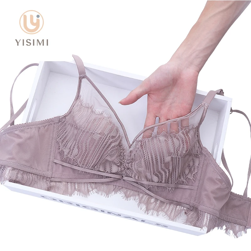 

female 2 piece bralette push up 38 size net stylish padded panties brief lace women bra set