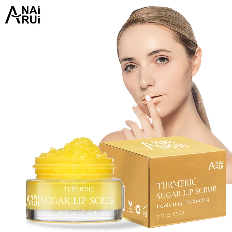 

Amazon Top Seller Lip Care Smooth Moisturizer Peeling Dead Skin Hydrating Exfoliator Turmeric Lip Scrub