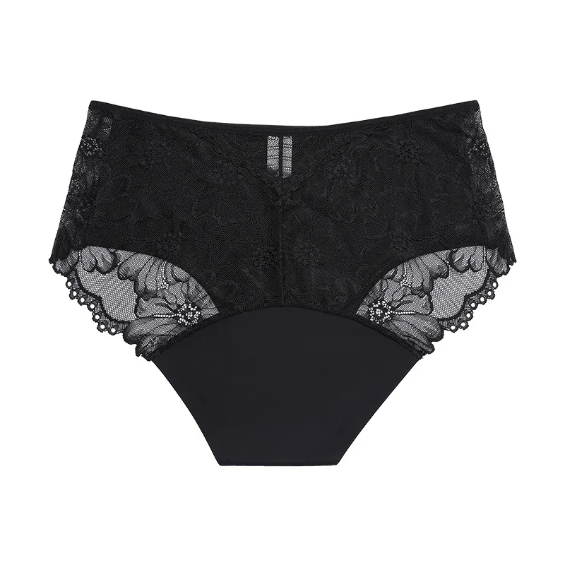 

Wholesales 4 Layers Custom Ladies Leak Proof Sustainable Sanitary 2022 Women Underwear Teen lace period panties, Customized color