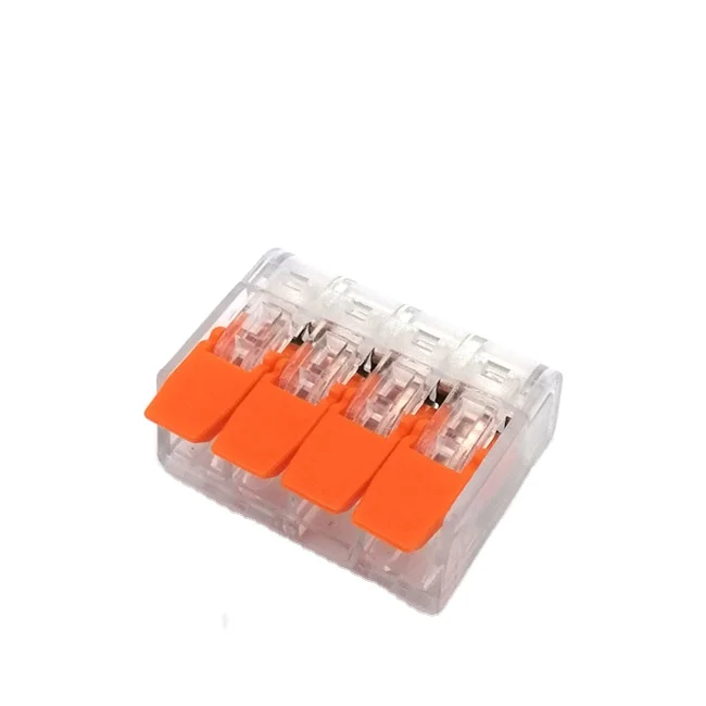 

32A quick connection wire terminal universal lever lock connecter 221 series 4pin 414 conductor fuse terminal block