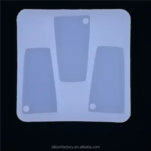 Image of DIY Water Glass Shape Silicone Tumbler Mold for Key Chain Perforated Resin Clay Mold Crafts Tools Moulds for Plaster