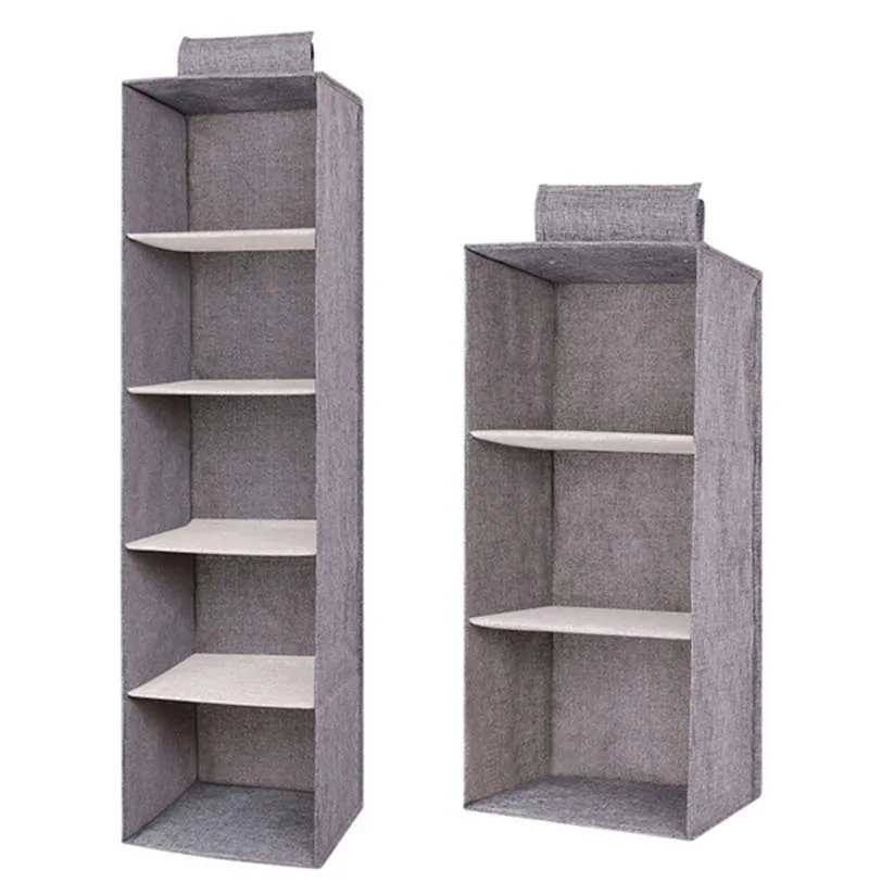 

Easy Mount Hanging Closet Organizer and Wardrobe Storage Shelves for Sweater Handbag Underwear toys storage
