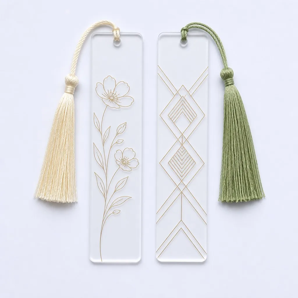 Art Deco & Line Flower Pair