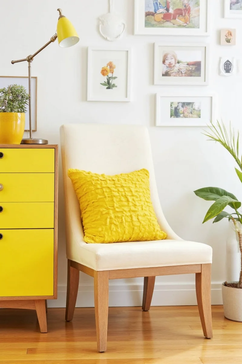 Bright Yellow Lampshade