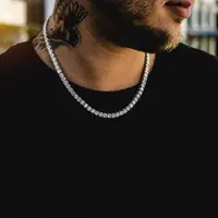 

WTS-Q10096 2020 5MM hip hop men gold copper chain necklace jewelry dropshipping