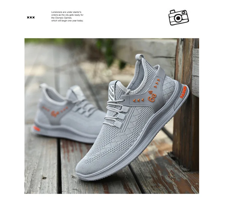 

Hot popular fly woven custom shoe sneakers for men online sneaker shopping