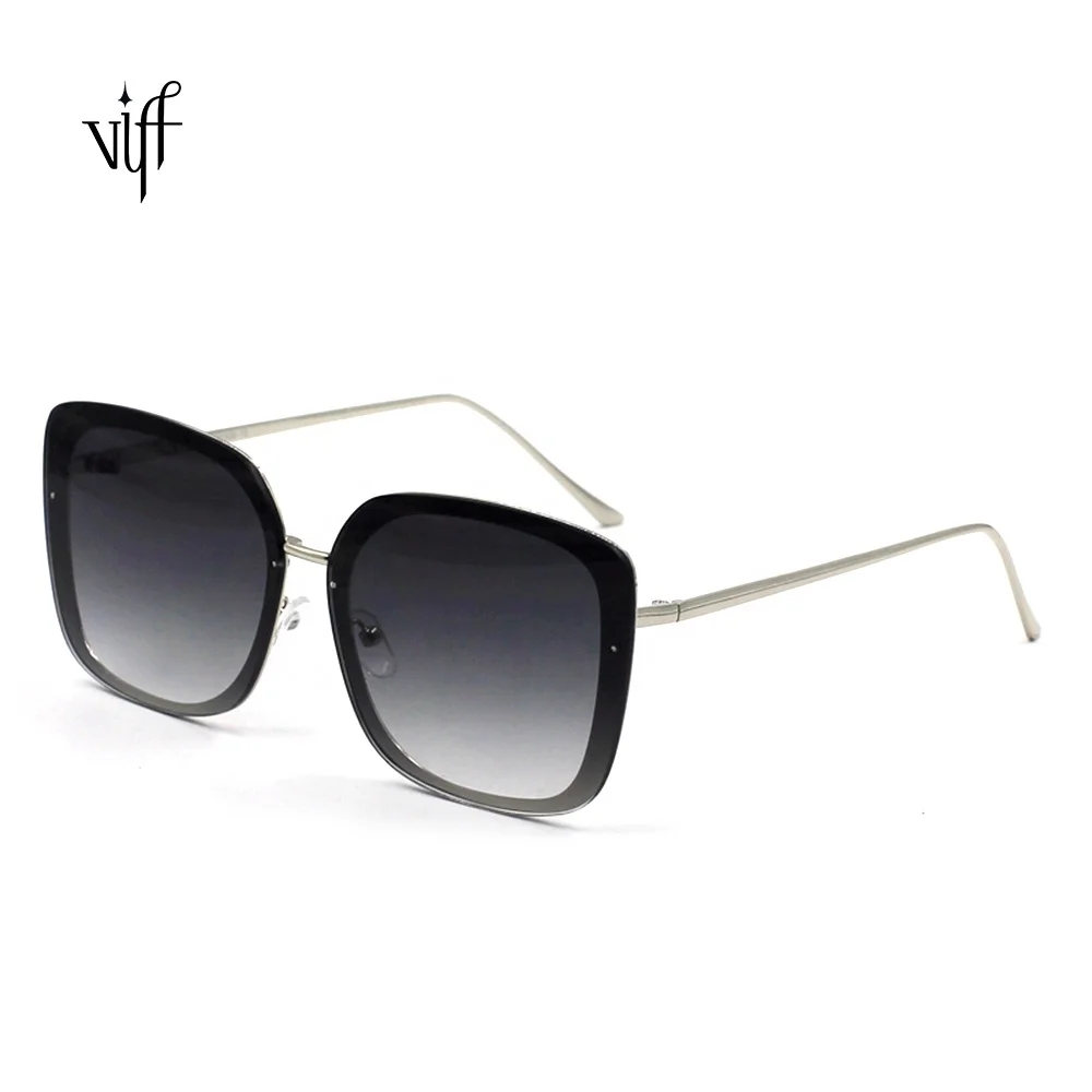 

Metal Oversized Square Sunglasses VIFF HM17071 Vintage Big Frame Colorful Mirror Sun Glasses Female Driving Shades, Multi and oem