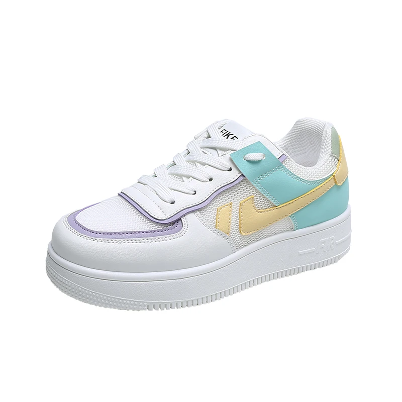 

2021 Summer new style mesh breathable white shoes casual sports shoes women