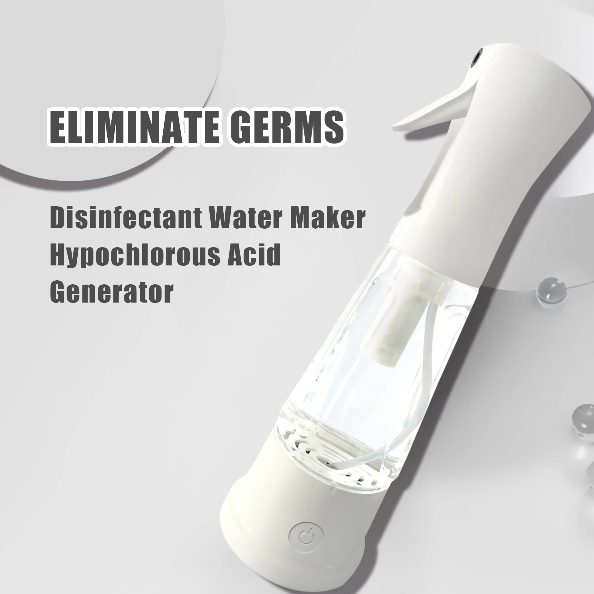 
Portable Homemade Hclo Hypochlorous Acid Disinfectant Water Generator Maker 