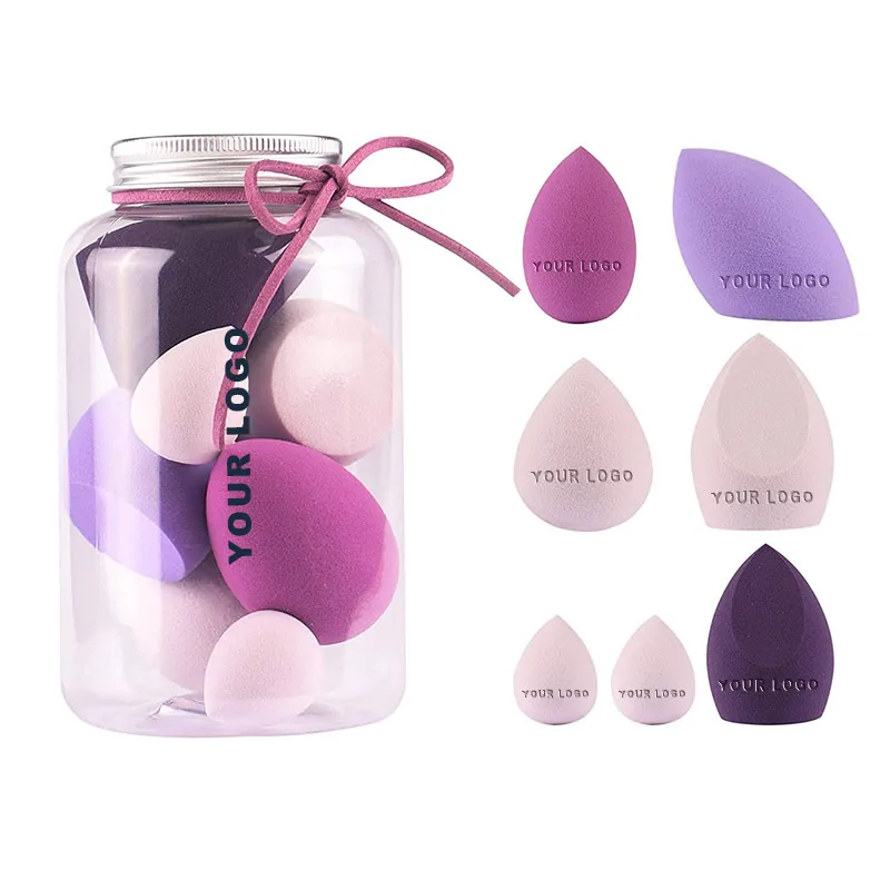 

Wholesale Custom High Quality Multi Faceted Canned Makeup Sponge Blender Private Label Make Up Sponge, Customized color