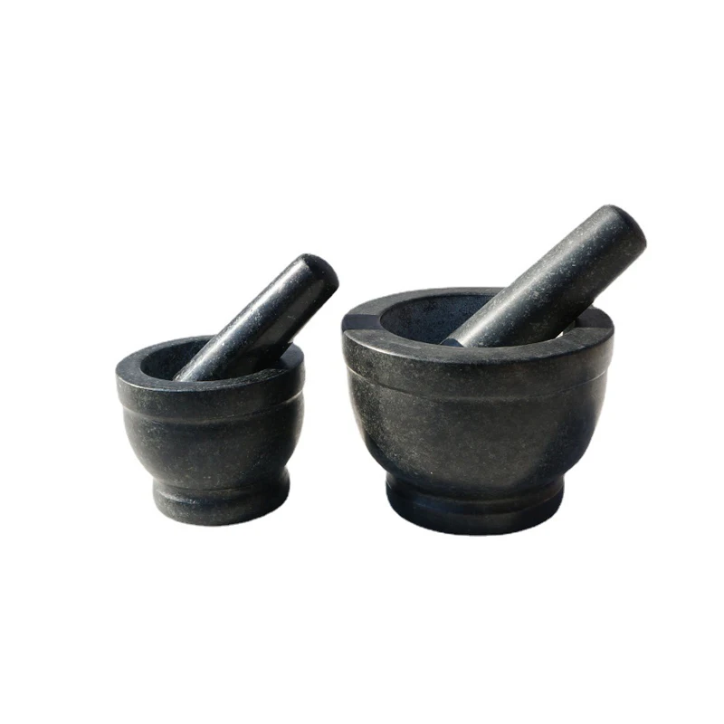 

diameter 10cm 14cm stone mortar and pestle spice tool medical crusher granite mortar bowl grinding mill authentic food