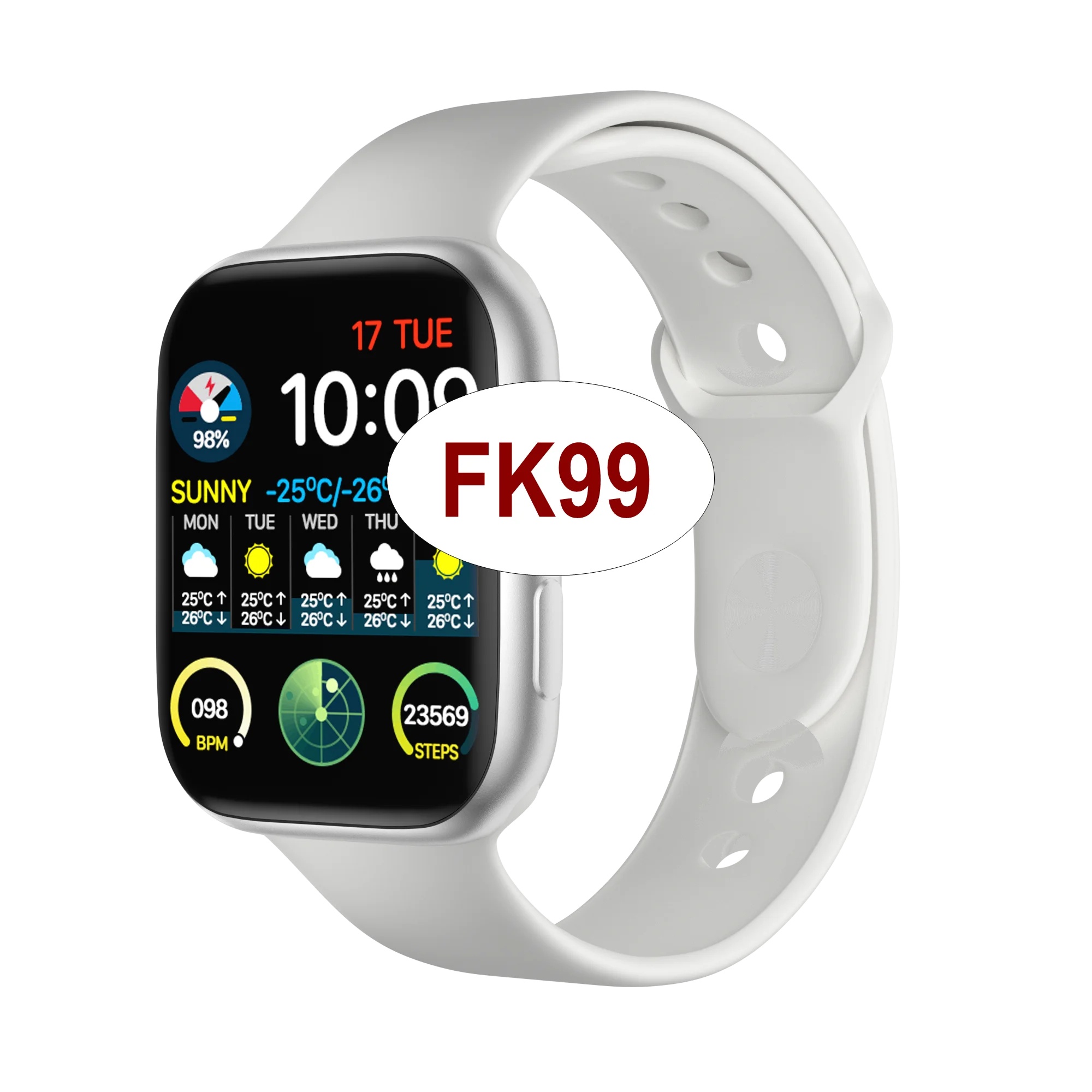 

FK78 FK75 FK88 FK99 FK88pro Smart Watch Series 6 HR Blood Pressure Bt Call DIY Wallpaper Reloj Smart Watch X6 X2 W46 W26, Black blue pink white yellow