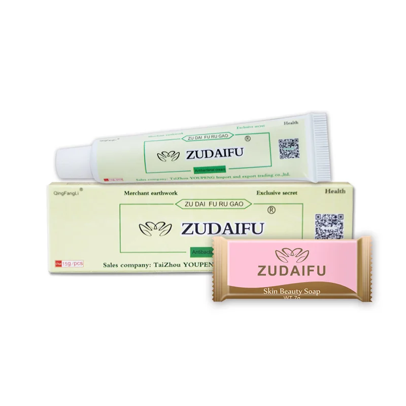 

Wholesale ZUDAIFU 15G Chinese Herbal Skin Care Disease Antibacterial Cream Psoriasis Ointment, Milk white
