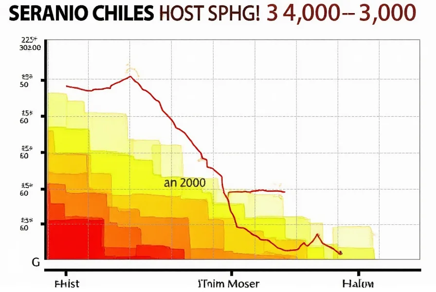 Close-up comparison of green and red serrano peppers showing color variations