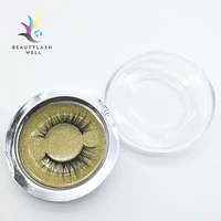 

Round Circle Rose Gold Cases Luxury Private Label Custom False Eyelash Packaging Box Empty Custom Lash Box