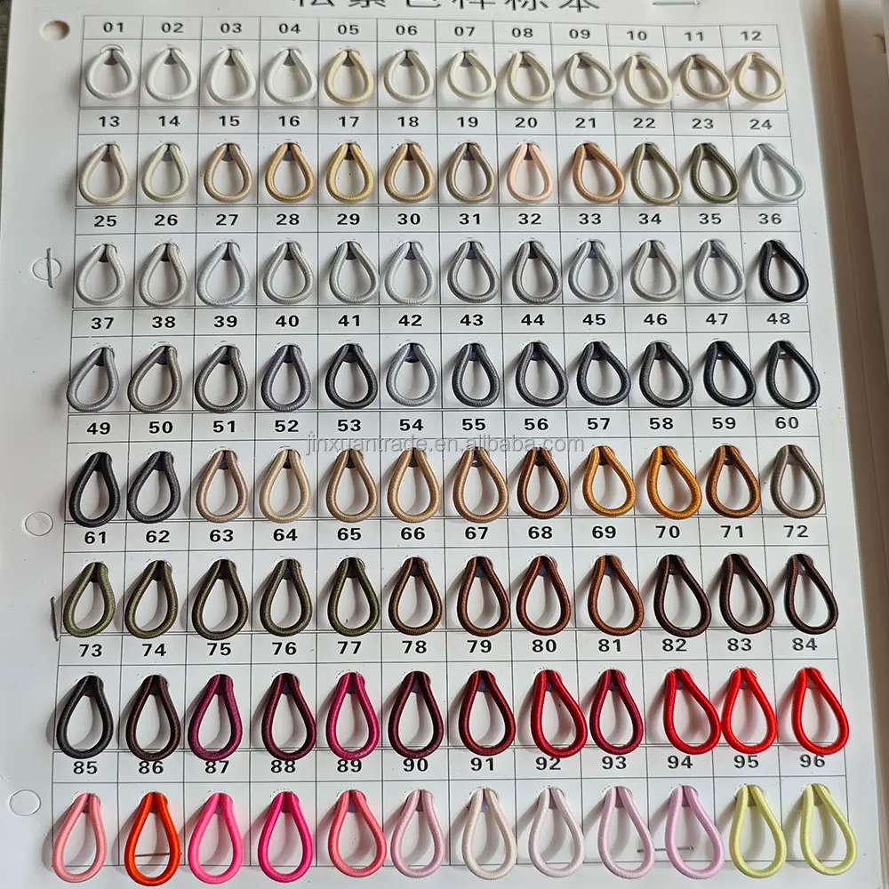 142colors Wholesale 2mm Round Rubber Elastic Band Rope Sell by Yards/100yards Per Bundle