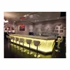 Colorful Flower Pattern illuminate LED Bar Counter Unique Translucent Cafe Luxury Wine Cocktail Beer Drinking Bar Counter