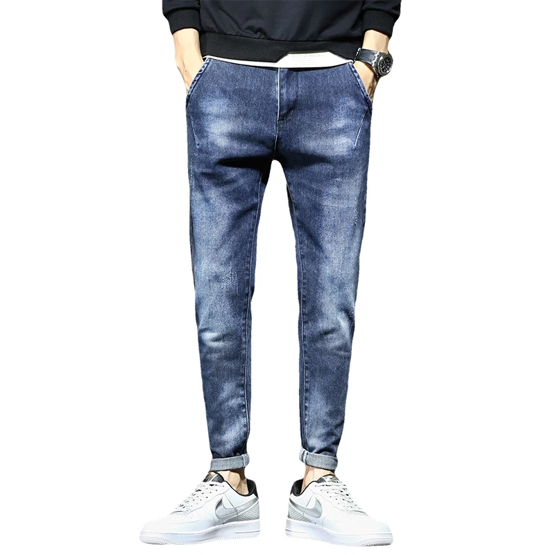 

The Latest Street Custom Trim Straight Patchwork JeansMen Stretch Jeans