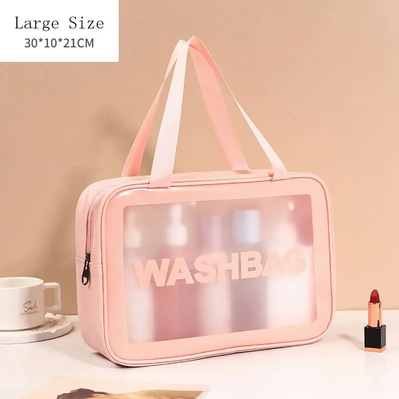 

Aolacool Hot Sale Travel Small Eco Friendly Clear Transparent PVC Waterproof Personal Washbag PVC Makeup Organizer Cosmetic Bags