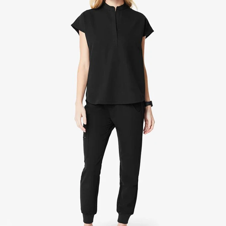 

Free sample V-neck womens tulip scrubs set, Customized