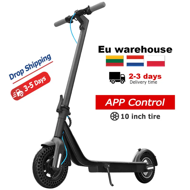 

Dropship Europe Warehouse Electric Scooter 10" Trottinette Electrique Pliable Trottinette Electrique, Black