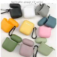 

Compatible for AirPods Case with Keychain, Shockproof Protective Premium Silicone Cover Skin for AirPods Charging Case