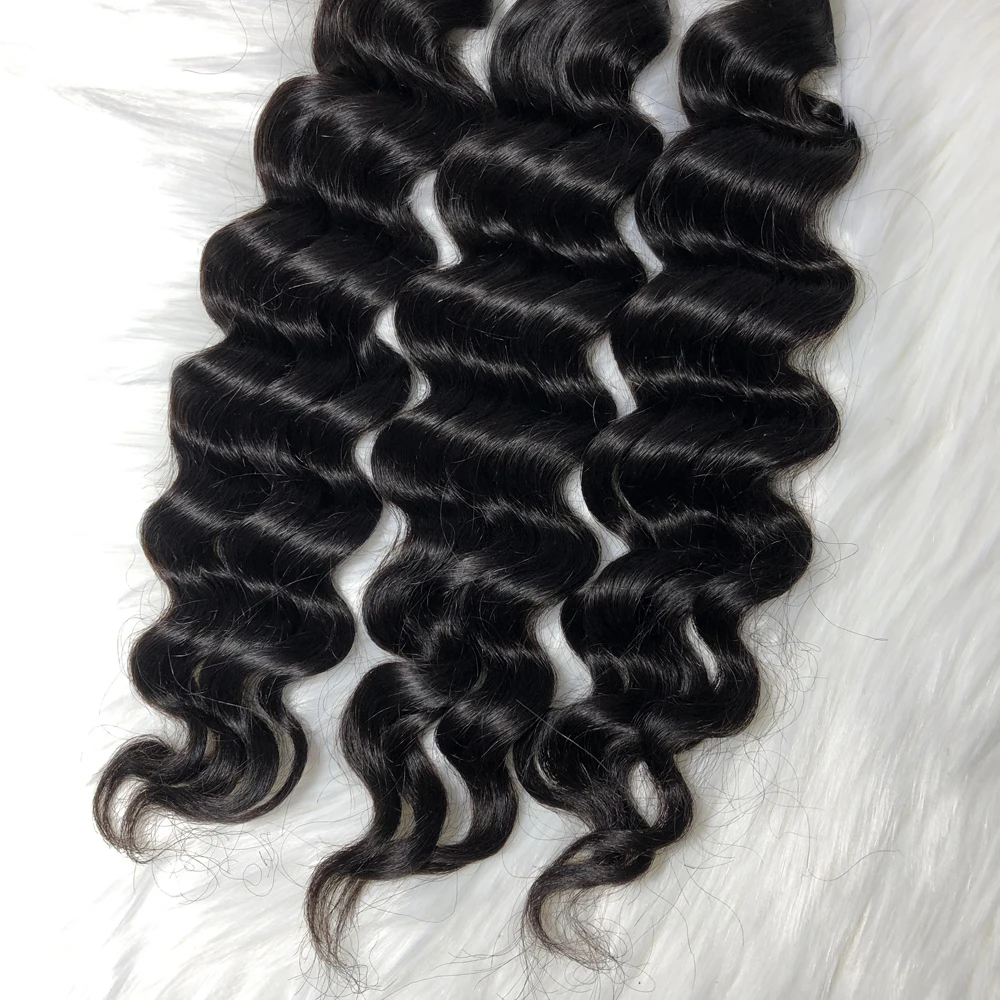 

26 28 30 inch buy cheap mink 100% brazilian human virgin weave hair 12a styles online loose deep wave, Natural color