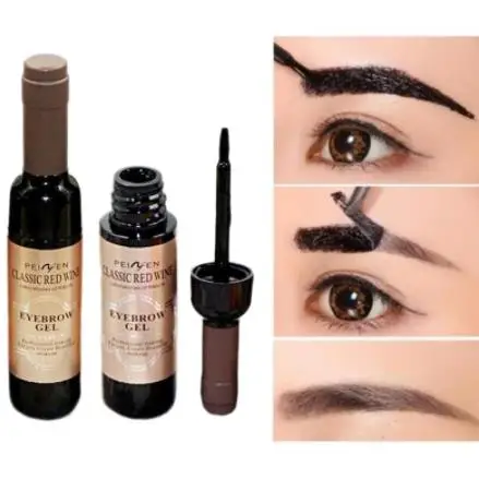 

Peel Off Eyebrow Tattoo Gel Black Coffee Gray Red Wine Tattoo Brow Gel Tint Waterproof Peel Off Eye Brow Tattoo Dye Eyebrow, 01# dark brown, 02# brown, 03# gray black