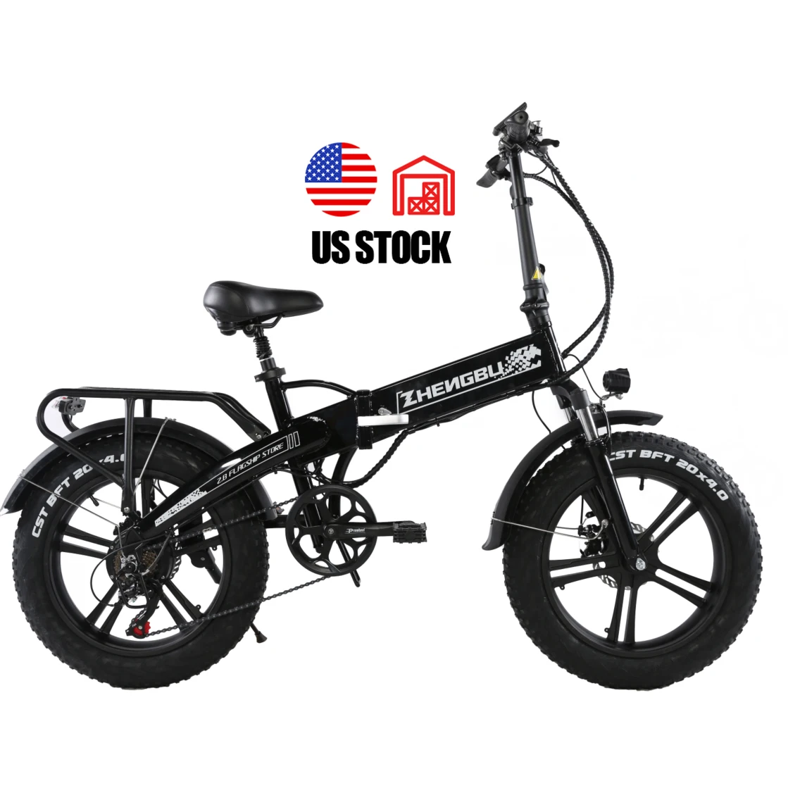 

US Warehouse 20*4 inch Fat Tire Folding ebike 750W 10Ah 48V foldable Snow Beach ebikes electric bike e-bike