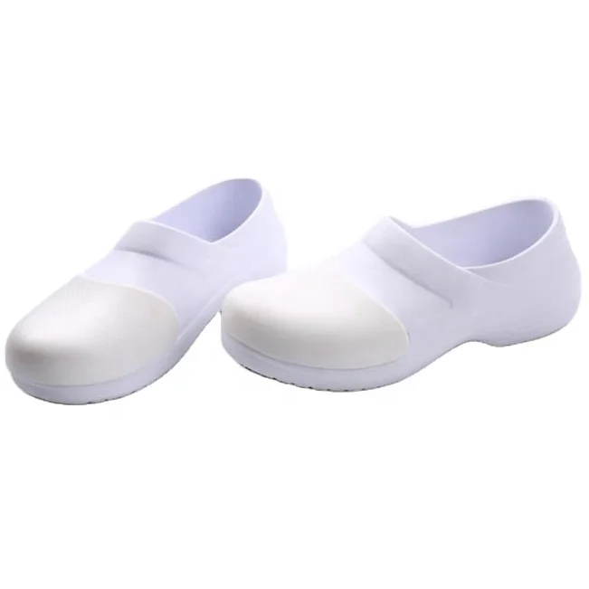 

white EVA kitchen shoes nurse shoes Anti-slip outsole working safety shoes