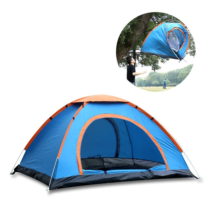 

Tents Camping Outdoor 1-2 person Hiking Military Beach Folding Automatic Popup Instant Camping Tent, As show