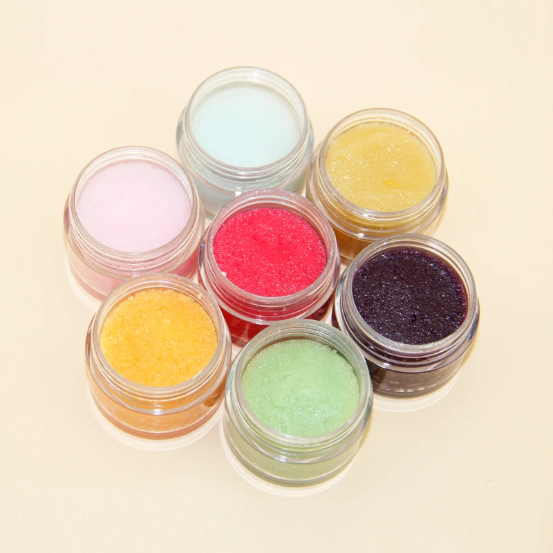 

Private label custom logo container lips makeup lip scrub, Multi colors