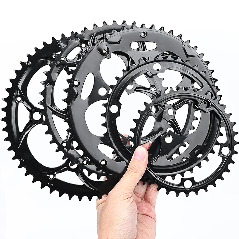 

Lebycle Road bike Chain ring 130/110 BCD Round 34T 39T 50T 53T Bicycle Chainwheel Sprocket for Fixed Gear Bicycle