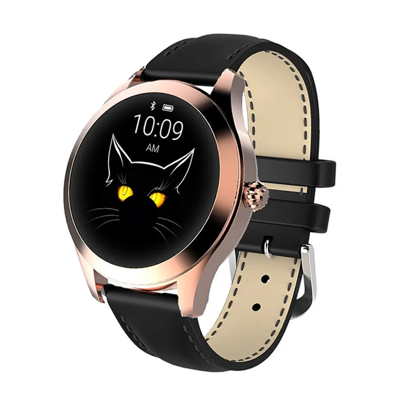 

2020 Women Watch With Bracelet Ladies KW10 Women Lovely Bracelet Heart Rate Monitor Sleep Monitoring Connect IOS Android, Black,white,gold...
