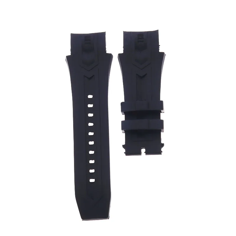 

High quality 35mm x 26mm black silicone watch strap for Invicta Bolt water resistant men's watch strap for sports