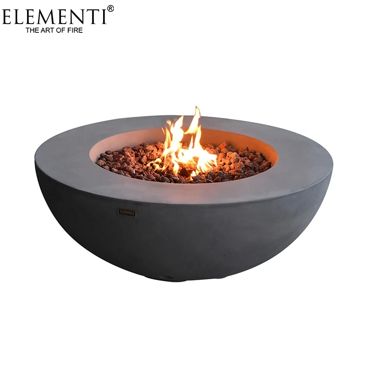 Elementi Grc Lunar Outdoor Große Runde Propan Gas Elektrische Firebowl