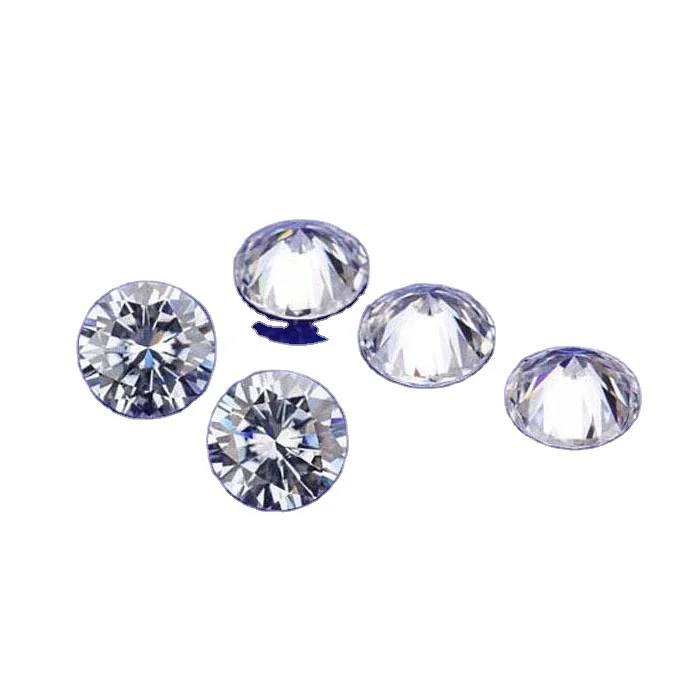 

pass diamond testing wholesale price 2 carat 8mm EF color round brilliant loose moissanite stone