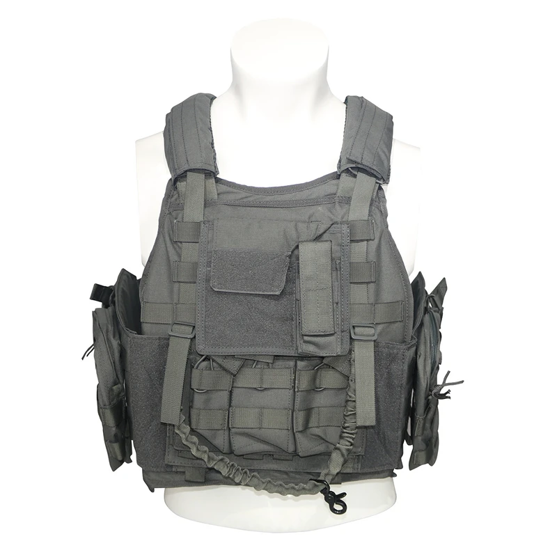 

Swat Outdoor Combat Bulletproof Plate Carrier Police Swat Military Tactical Vest, Black, od green ,tan, multicam, gray