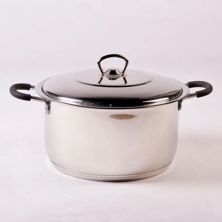 

304 Stainless Steel Vintage Cooking Pots Set Cookware Kitchenwares Soup Pot, Silver