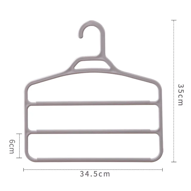 

XingYou Multifunctional Plastic Space Saving Hanger Pants Hanger Trouser Hanger