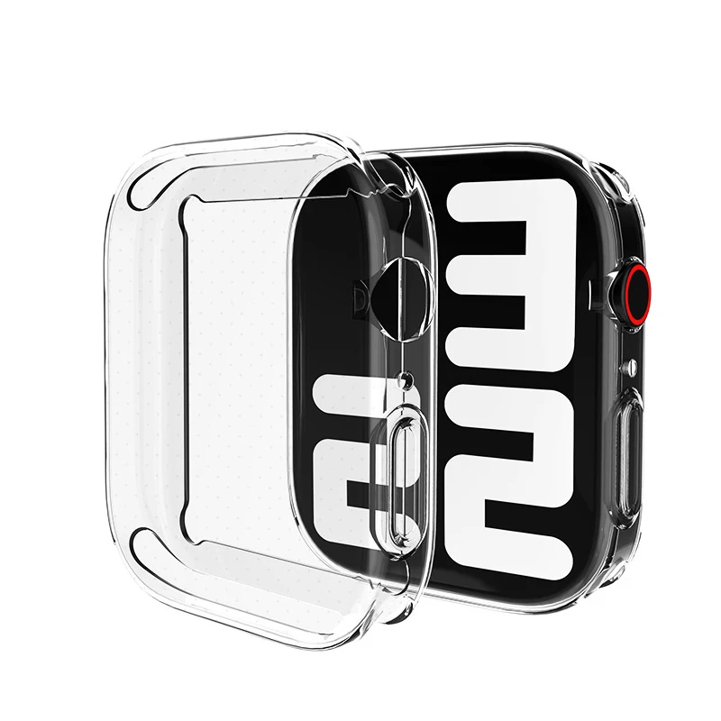 

Factory Wholesale Transparent 41mm 45mm Soft TPU Watch Case Cover For Apple Watch Series 7 41MM 45MM