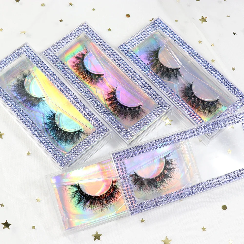 

Wholesale Cruelty Free Fluffy Full Strip 25mm Mink Eyelash 100% 3d Mink Lashes Vendor